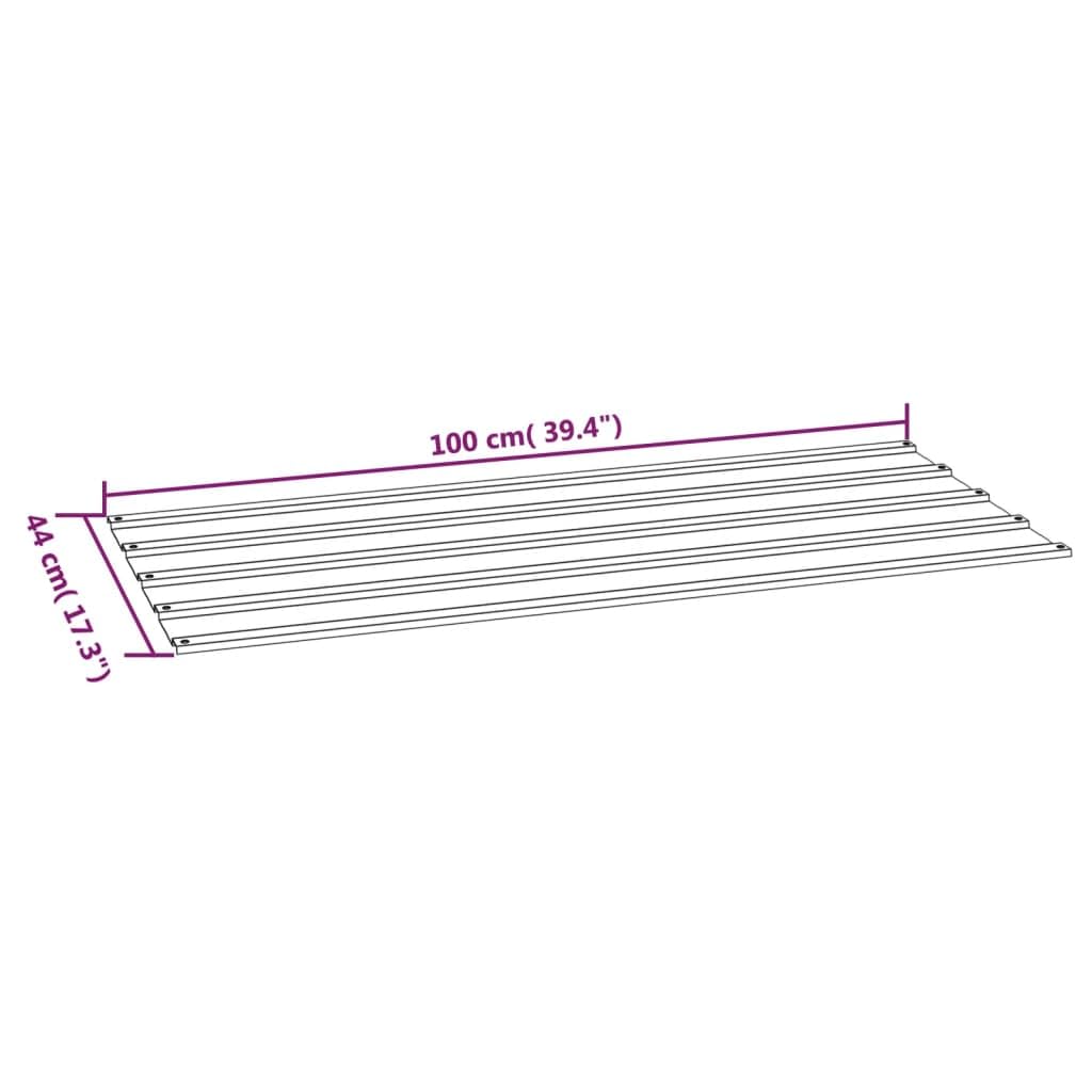 vidaXL Dachplatten 12 Stk., Trapezblech Wellblech, Dachblech Profilblech für Gerätehaus, Metallblech