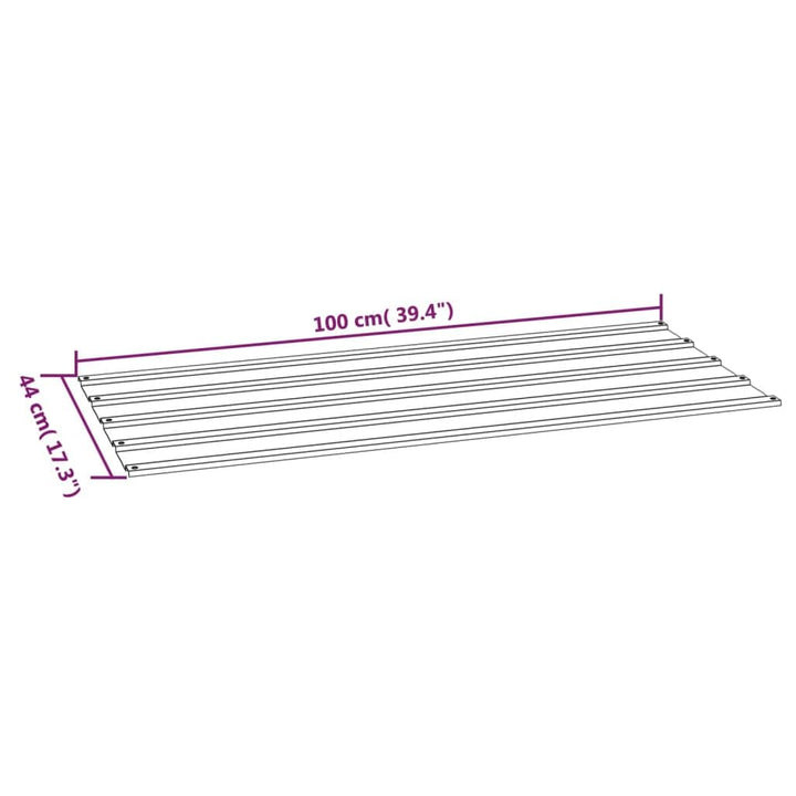vidaXL Dachplatten 12 Stk., Trapezblech Wellblech, Dachblech Profilblech für Gerätehaus, Metallblech