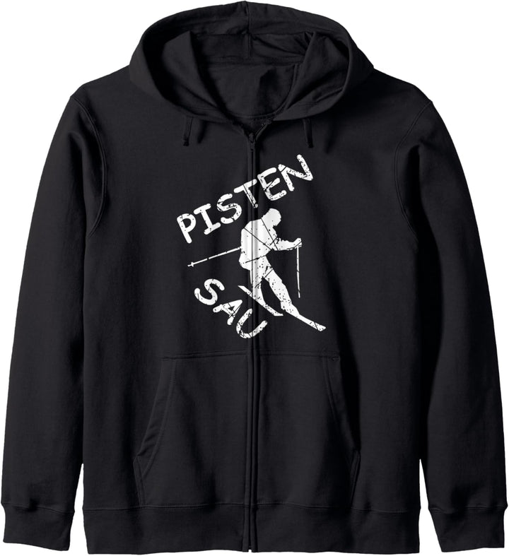 Ski fahren Winter Schnee Berge Geschenk Kapuzenjacke