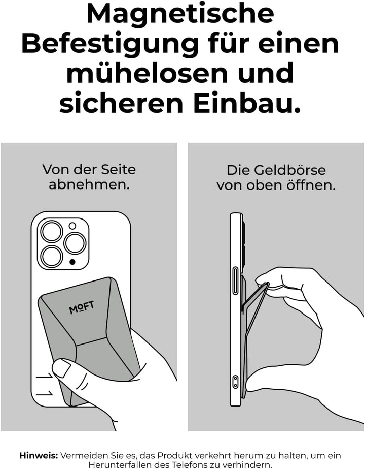 MOFT Magnetischer Wallet Ständer für iPhone 16/15/14/13/12 Serie Kompatibel mit MagSafe, MOVAS Vegan