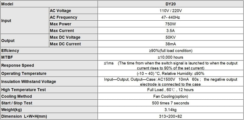 MCWlaser 150W CO2 Laser Netzteil DY20 für 100W 130W 150W RECI W4/S4 W6/S6 W8/S8 CO2 Laserröhre CO2 L