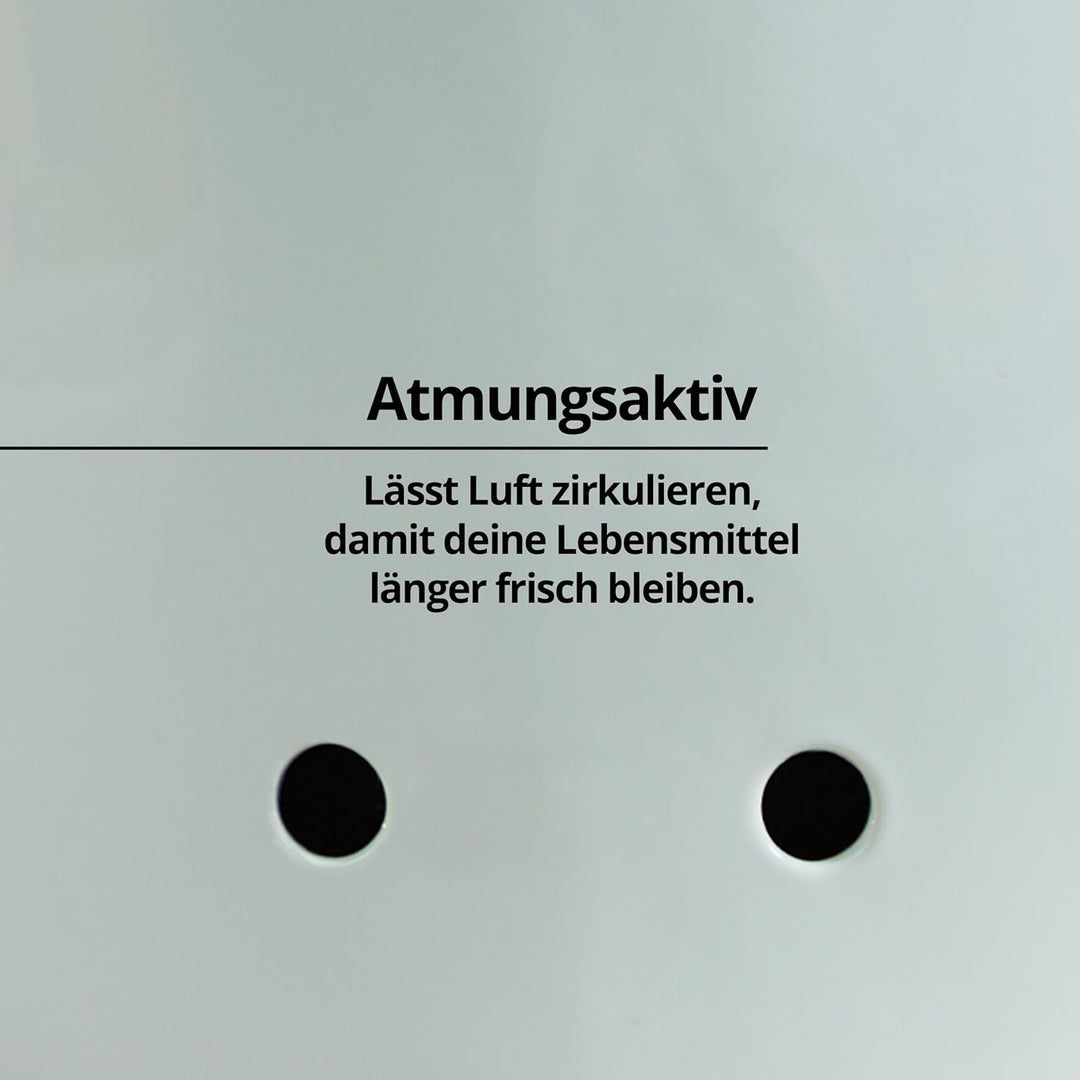 KHG Brotkasten Weiss Keramik Steingut Holzdeckel Bambus, Aufbewahrung Brot oval, Deckel als Schneide