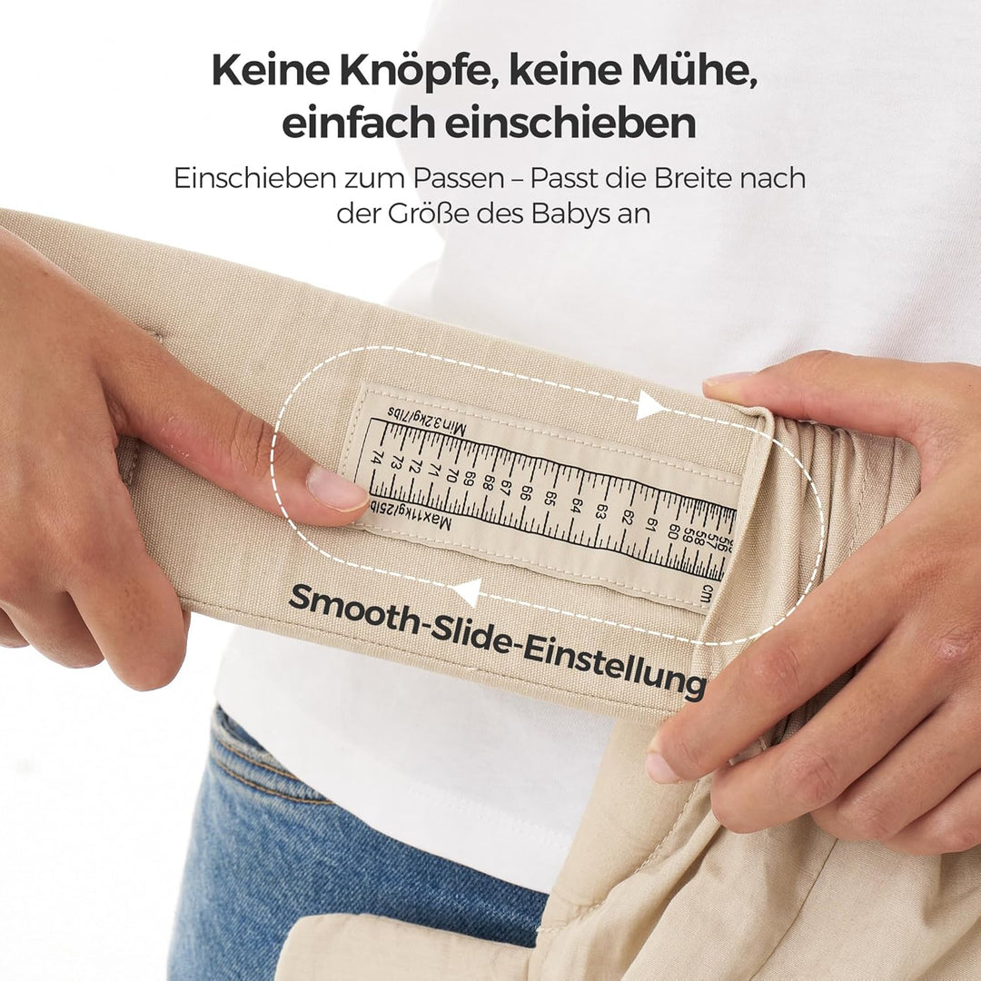 Momcozy Babytrage Neugeborene ab Geburt | Ergonomische Tragehilfe mit Nackenstütze | Leicht & sicher