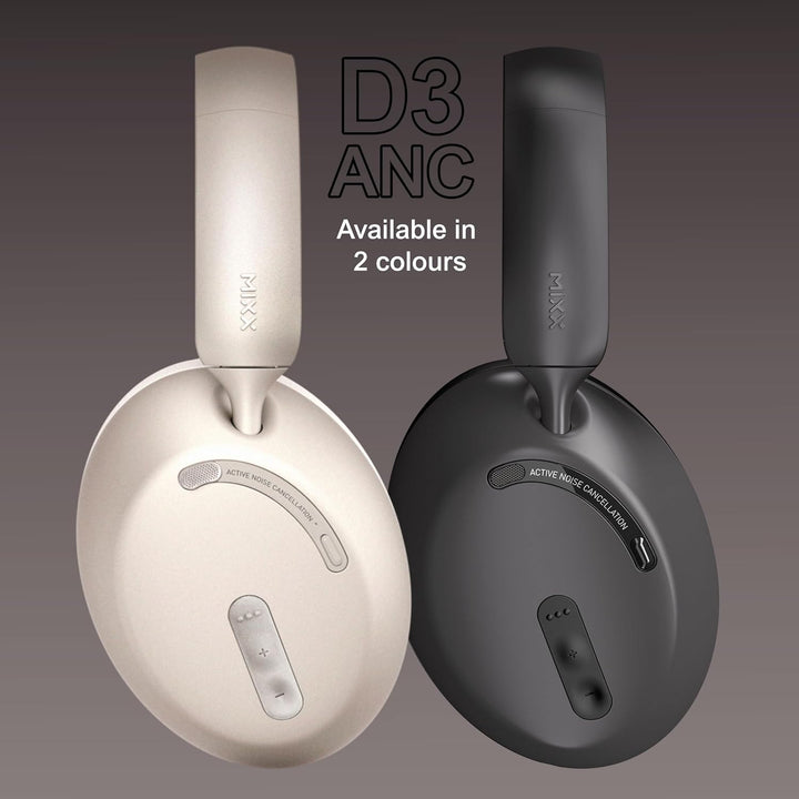 Mixx StreamQ D3 Over Ear ANC Wireless Kopfhörer Schwarz (Sand), sand