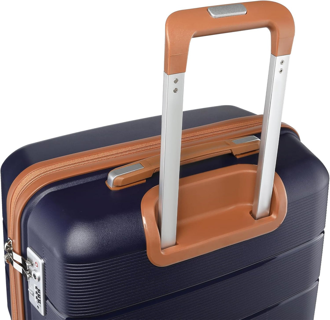British Traveller Reisekoffer Mittelgross Koffer Trolleys Mittelgross Hartschalenkoffer 100% PP Hand