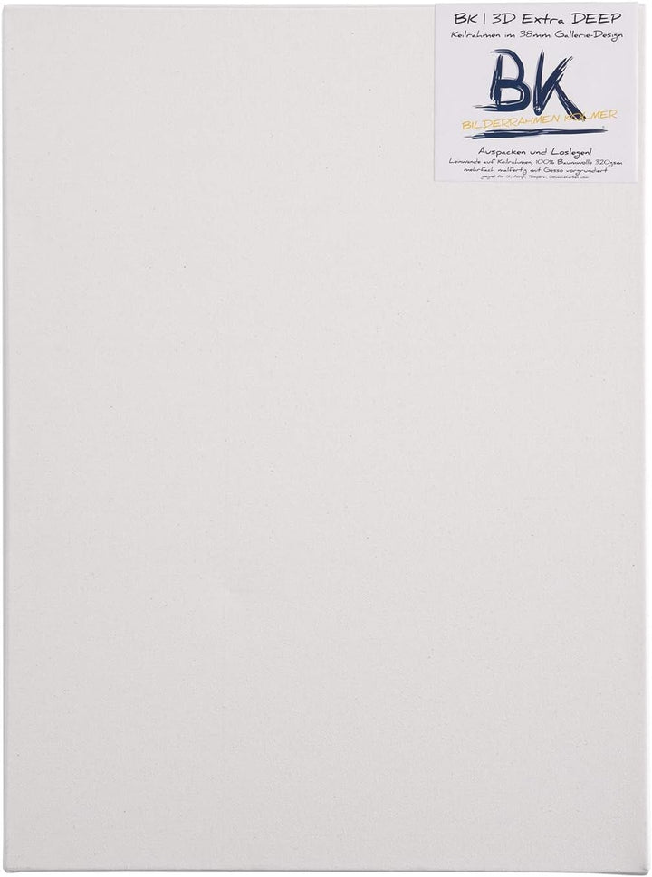 4X BK extra DEEP KEILRAHMEN 80x100 cm | Leinwände auf Keilrahmen 80x100 cm | extra hohe Keilrahmen m