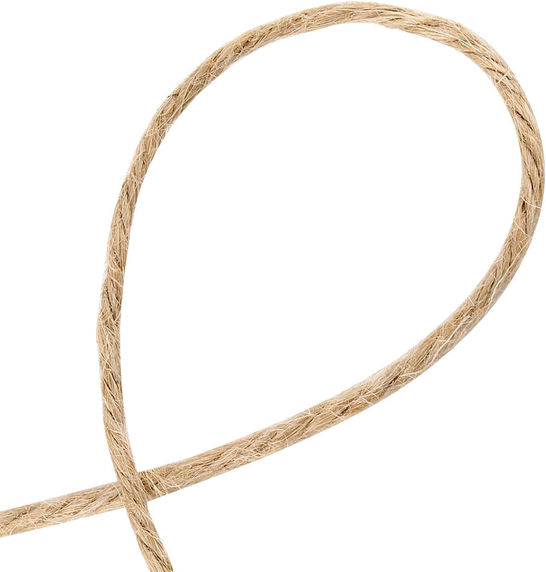 3 Stück 500m x 2mm Juteschnur, Jute Kordel Juteseil geflochten, Garten Kordel Jute Paketschnur Baste