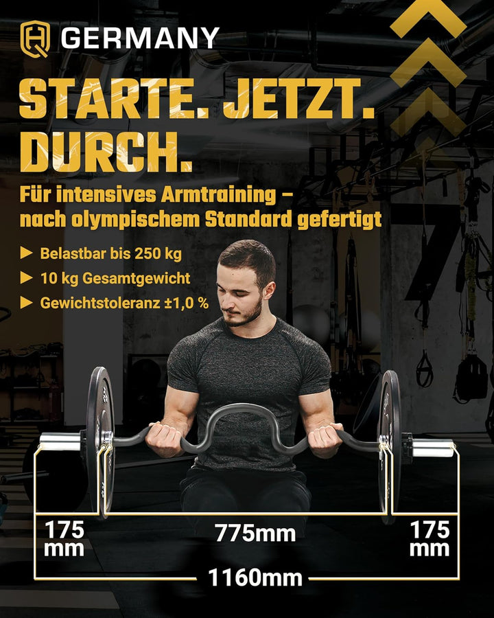 HQ Germany® SZ Stangen 50mm | 3 Varianten | Super-Curve/Performance/Training Super-Curve - ohne Vers