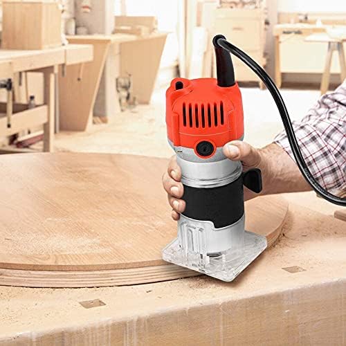 Oberfräse Multifräse Trimmer 6,35mm 30000 U/min Kantenfräse Holzfräse, Elektrische vertikale Einhand