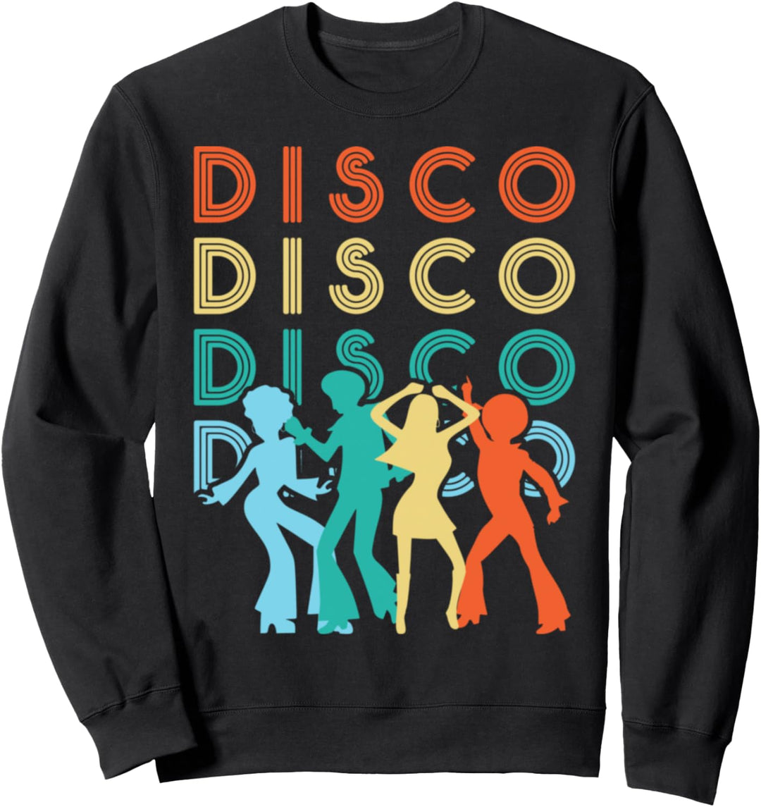 1970er 70er Retro Disco Dancers Sweatshirt