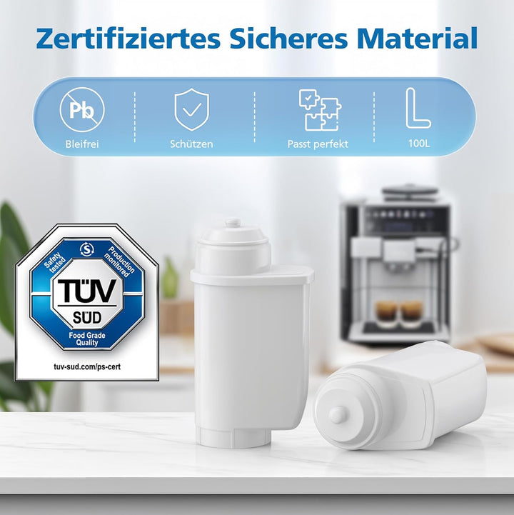 4 Stück Wasserfilter für Siemens EQ Series, EQ5 EQ6 EQ7 EQ9 S500 S700 S900 EQ500,Ersatzwasserfilter