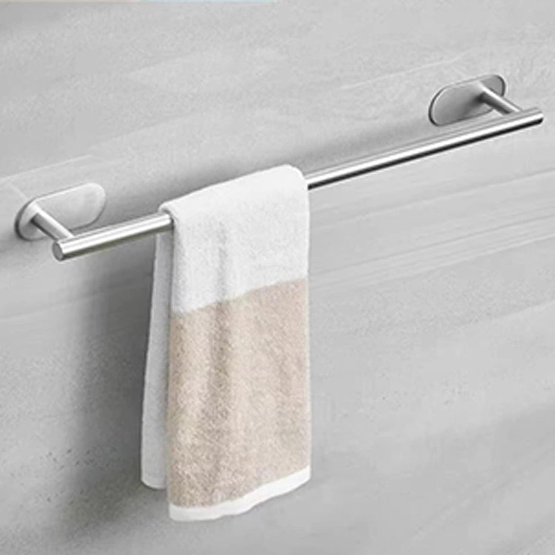 laimew 7 pcs Black Bathroom Accessory Set Silver