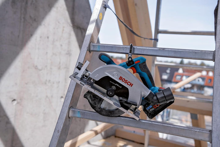 Bosch 1x Sparrenriegel für GKS 18V-57-2 Kreissägen (für das sichere Aufhängen des Werkzeuges, Profes