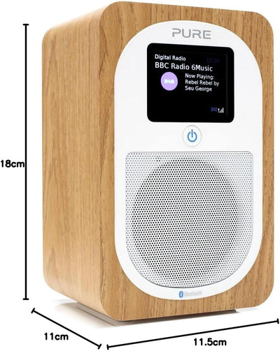 Pure Evoke H3 Digitalradio (DAB/DAB+/UKW/FM Radio, Bluetooth, Sleep-Timer, Weckfunktion, Countdown-T
