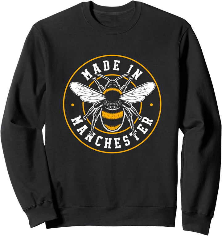 Made in Manchester Produkt Worker Bee MCR Fashion Badge Sweatshirt