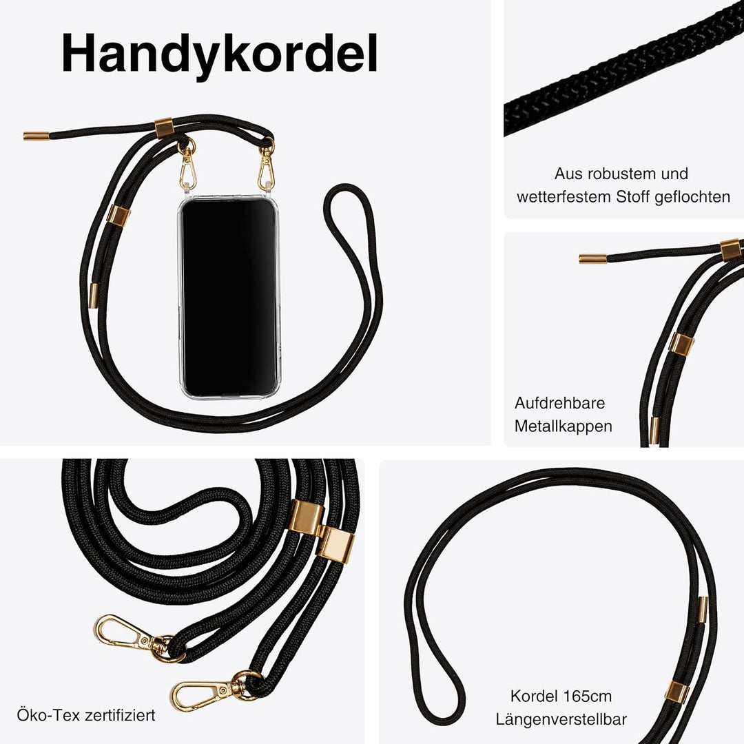 Jalouza - iPhone 14 Set - Handyhülle, Handykette und Kordel - kompatibel mit iPhone 14, iPhone 14 Pl