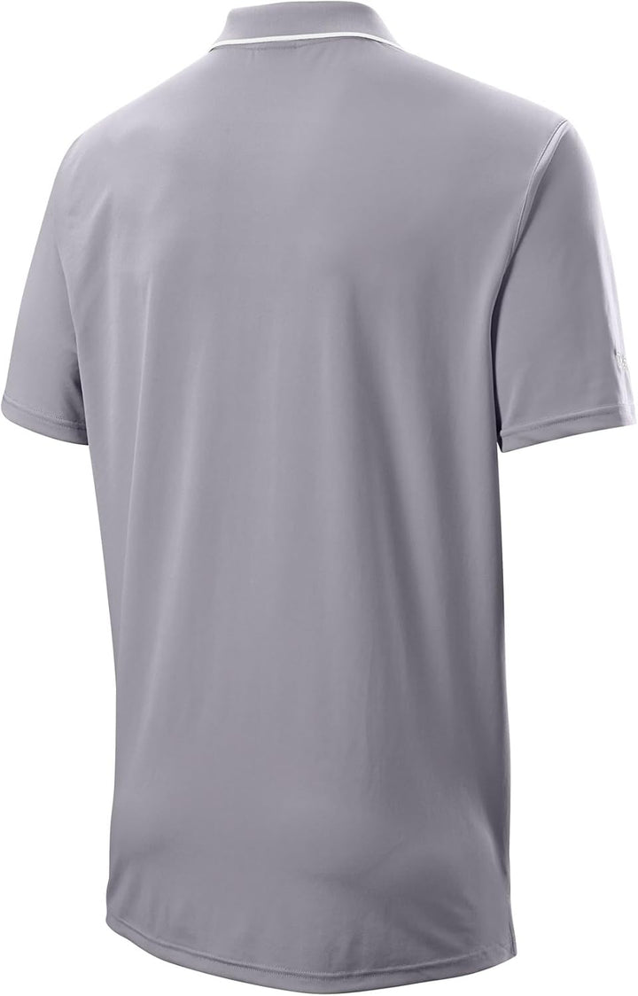 Wilson Herren Klassisches Herren-Poloshirt Poloshirt L Grau, L Grau