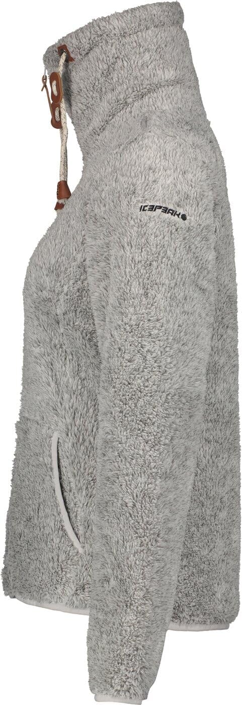 ICEPEAK Colony Midlayer für Damen XL Hell Grau, XL Hell Grau