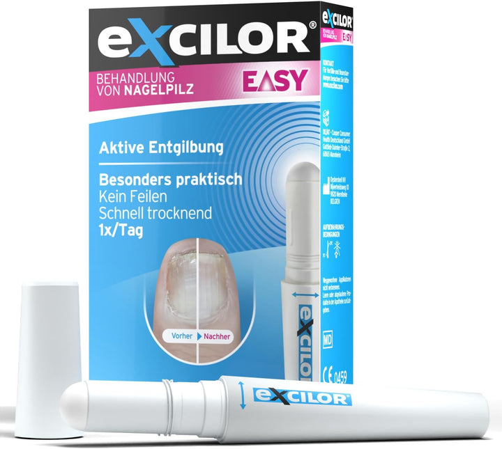 EXCILOR EASY PEN - Nagelpilz-Behandlung - Einfacher Stift - Aktiv gegen Vergilbung - Besonders prakt