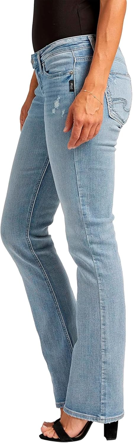 Silver Jeans Co. Women's Tuesday Low Rise Slim Bootcut Jeans 34W / 31L Indigo, 34W / 31L Indigo