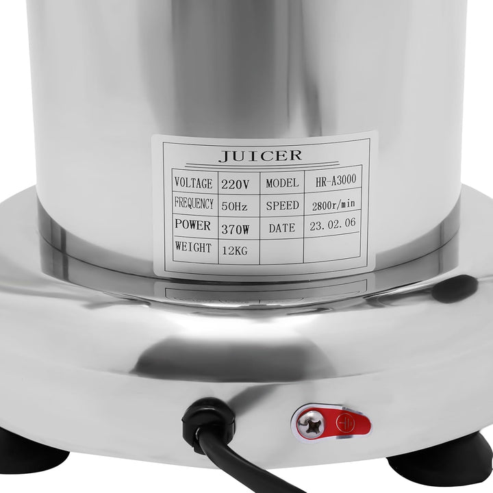 600W Saftpresse Elektrisch Kompakt, Entsafter, Saftpresse Elektrisch aus Edelstahl, 2800r/min, 85mm