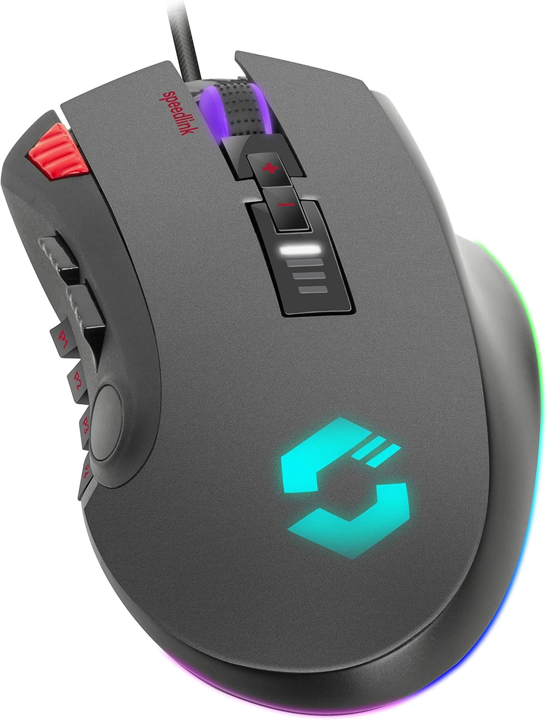 Speedlink TARIOS RGB Gaming Mouse - USB Maus mit RGB Beleuchtung für Büro/Home Office (12 programmie