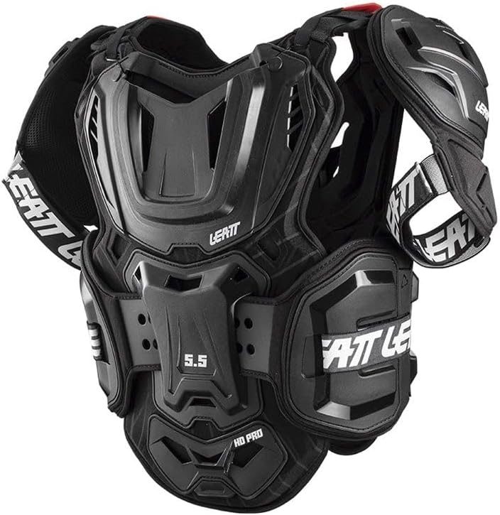 Leatt 5.5 Pro HD, Motorrad-Brustschutz, Unisex, Erwachsene, Unisex S-XL Weiss, S-XL Weiss