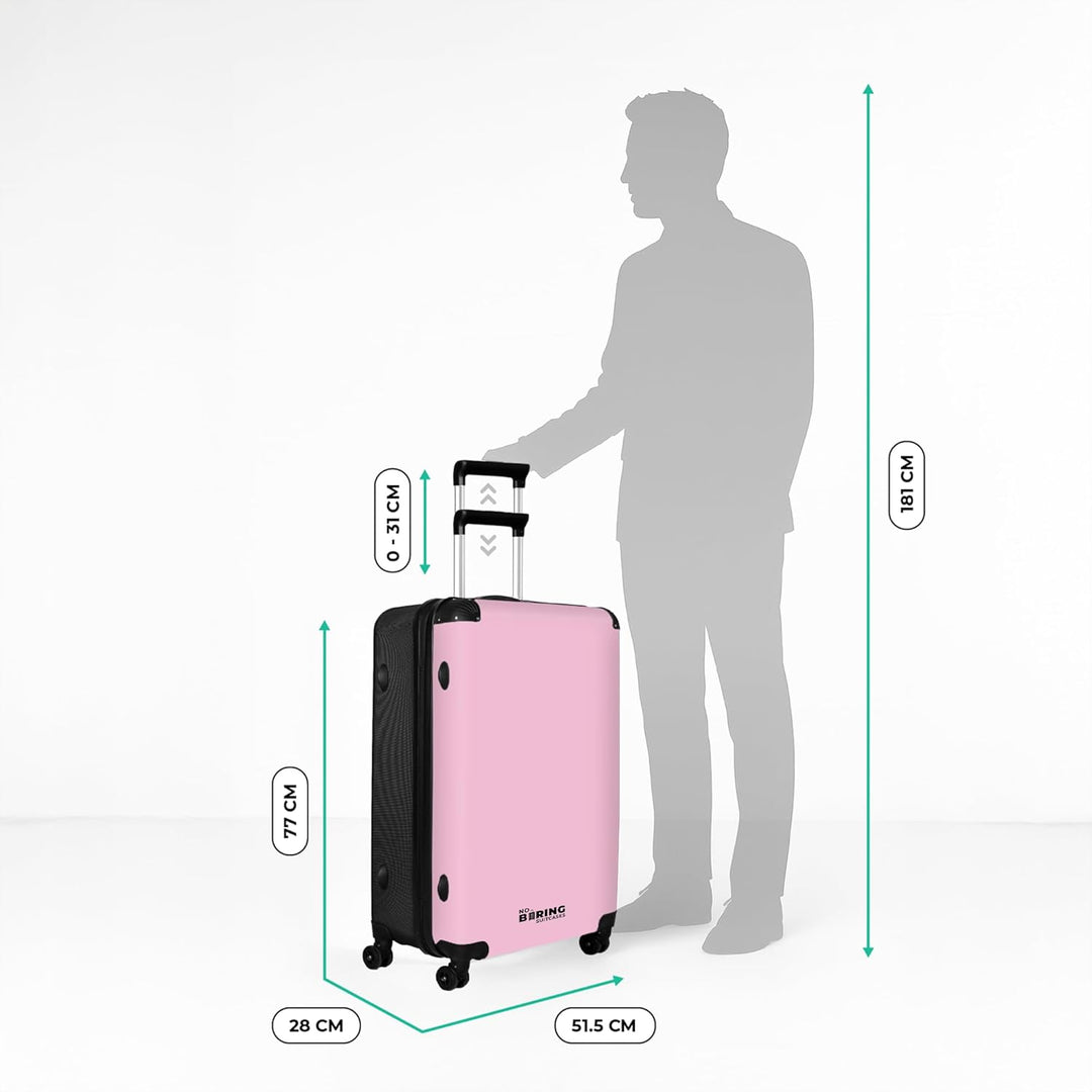 Koffer XL Gross 77x51.5x28 cm Reisekoffer mit Rollen Leicht Trolley grosser Hartschalenkoffer Rollko