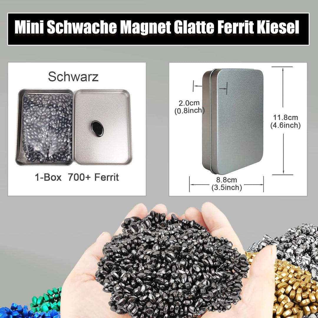 YANZHE Magnetsteine Stresskiller - Ungefähr 700 Stück Premium Mini-Magnetkugeln als Anti-Stress Spie