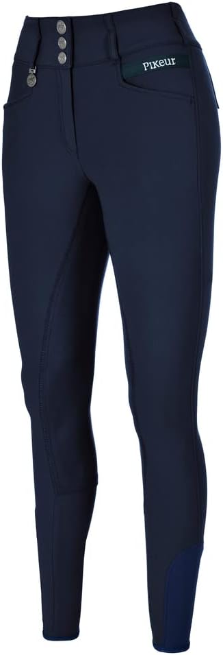 PIKEUR Damen Softshell Vollbesatz Reithose CANDELA CO mit McCrown Besatz
