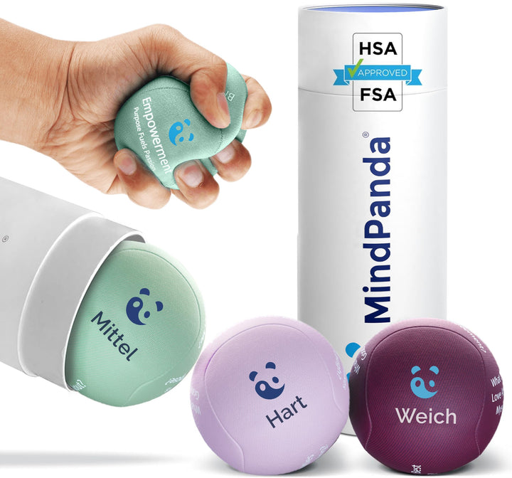 MindPanda Geist & Körper Gel-Stressball für Erwachsene – Handtherapie Anti Stress Bälle Quetschbälle