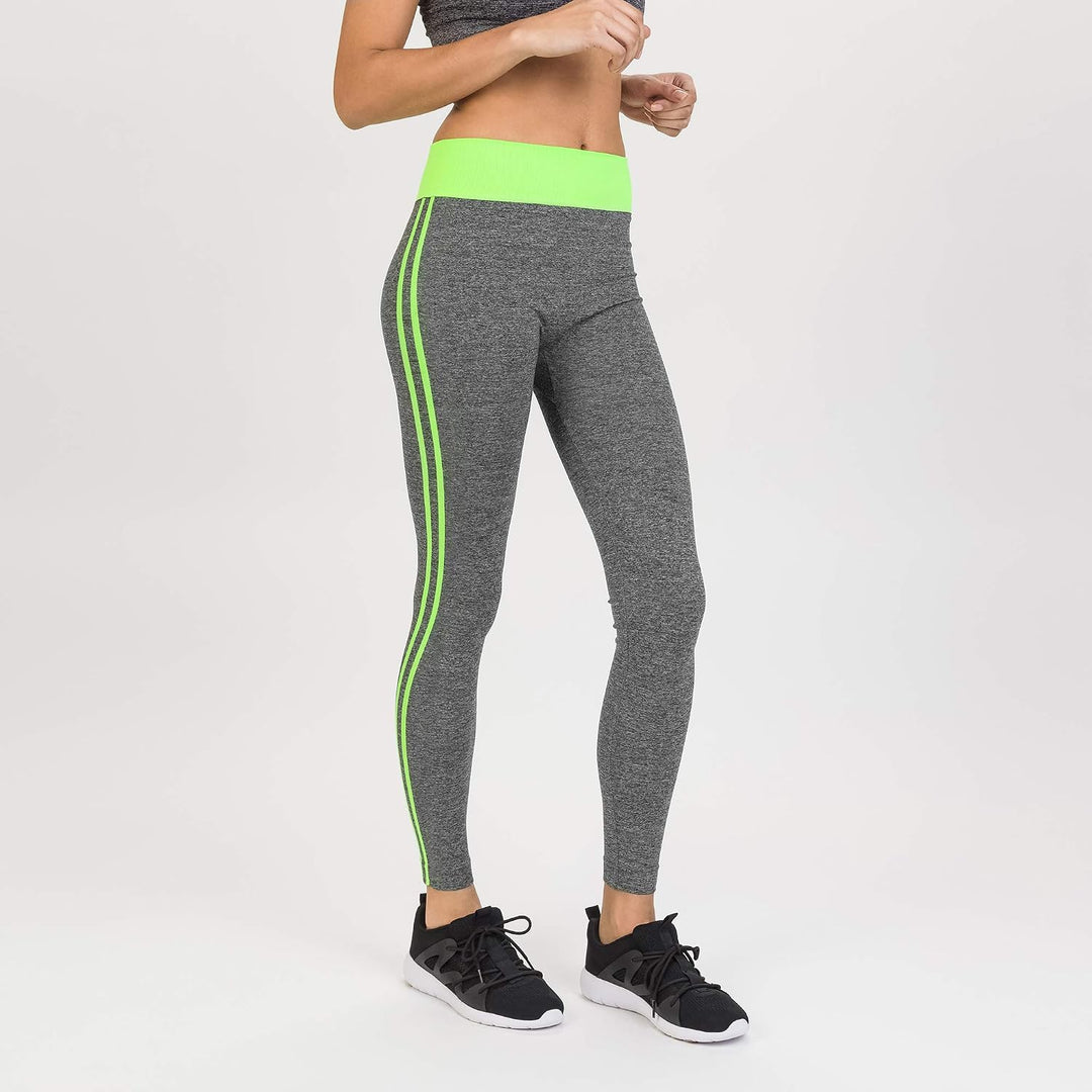 Damen Amincissant Leggings FR : Einheitsgrösse (Taille Fabricant : S/M) Gelb, FR : Einheitsgrösse (T