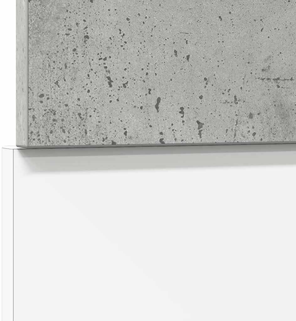 vidaXL Geschirrspülerblende Betongrau 45x3x67 cm