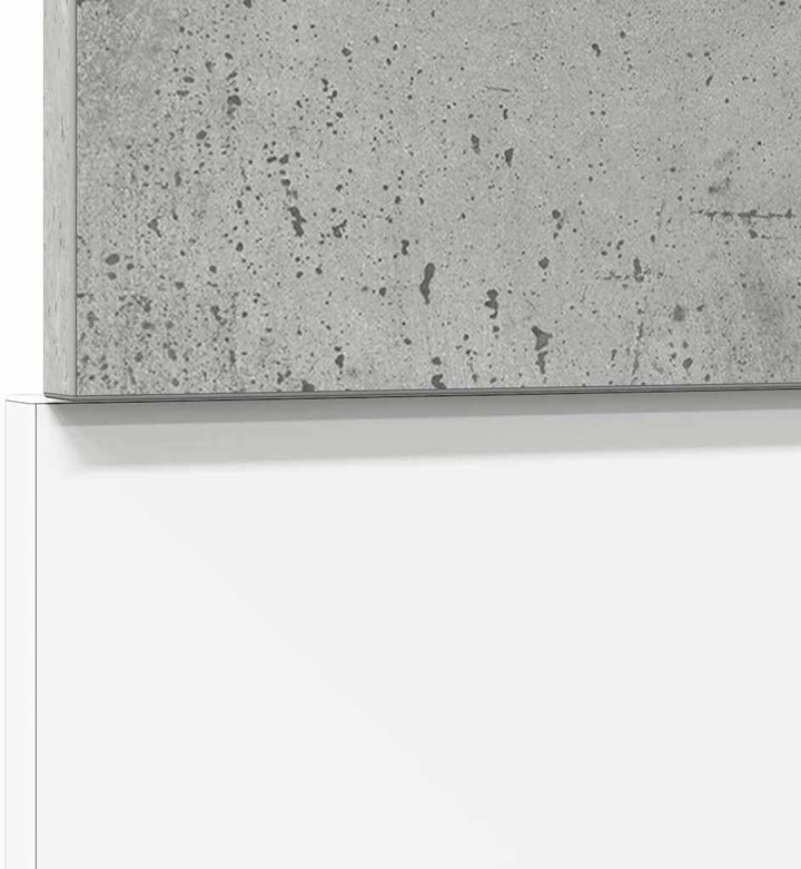 vidaXL Geschirrspülerblende Betongrau 45x3x67 cm