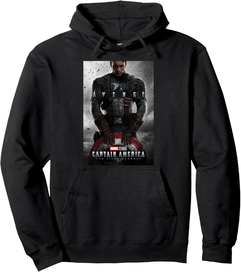 Marvel Studios Captain America Movie Poster Pullover Hoodie