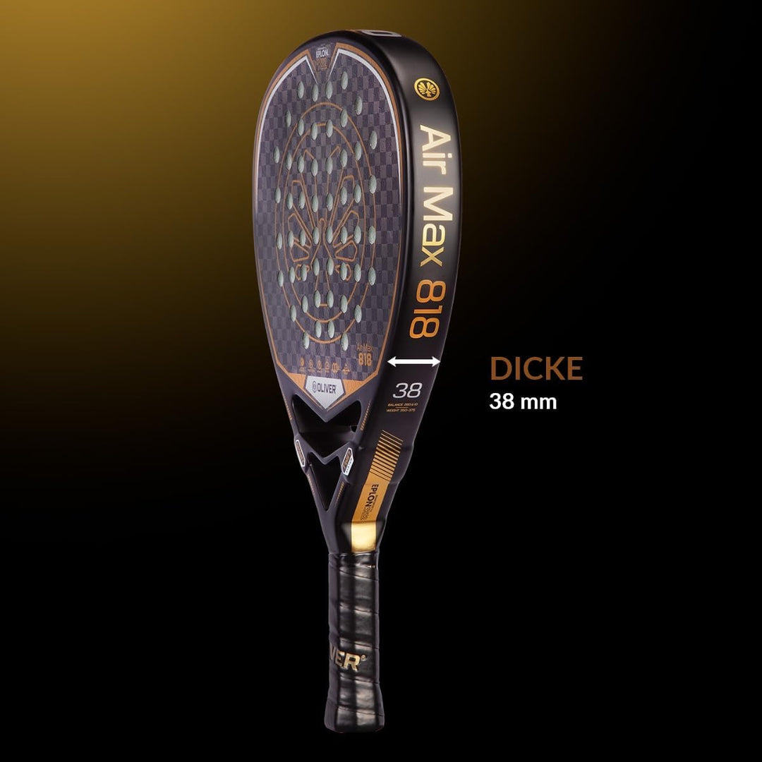 Oliver Padel Schläger Air Max 818 für fortgeschrittene Spieler -Woven EPOLON-K12 - Eva Soft - Diaman