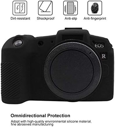 Kameratasche für Canon EOS RP, Silikon-Gummi, Kameragehäuse, Schutzhülle für Canon EOS RP, Schwarz,