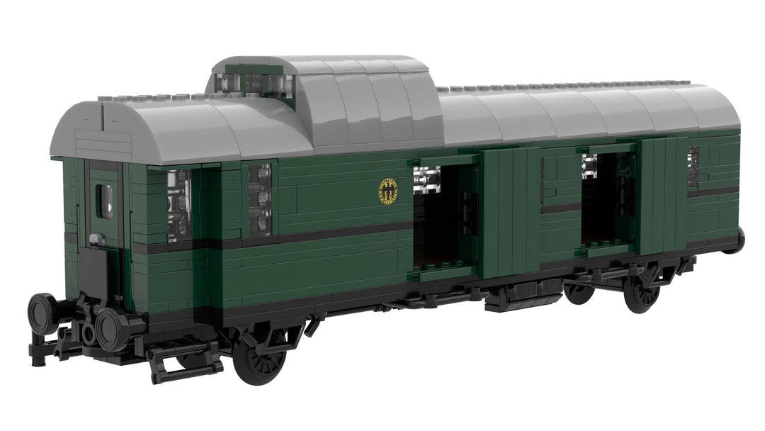 Stone Heap | Personenwagen Bi-29 oder Gepäckwagen Pwi-29 | 2 in 1 Klemmbausteinset | Modellbausatz f