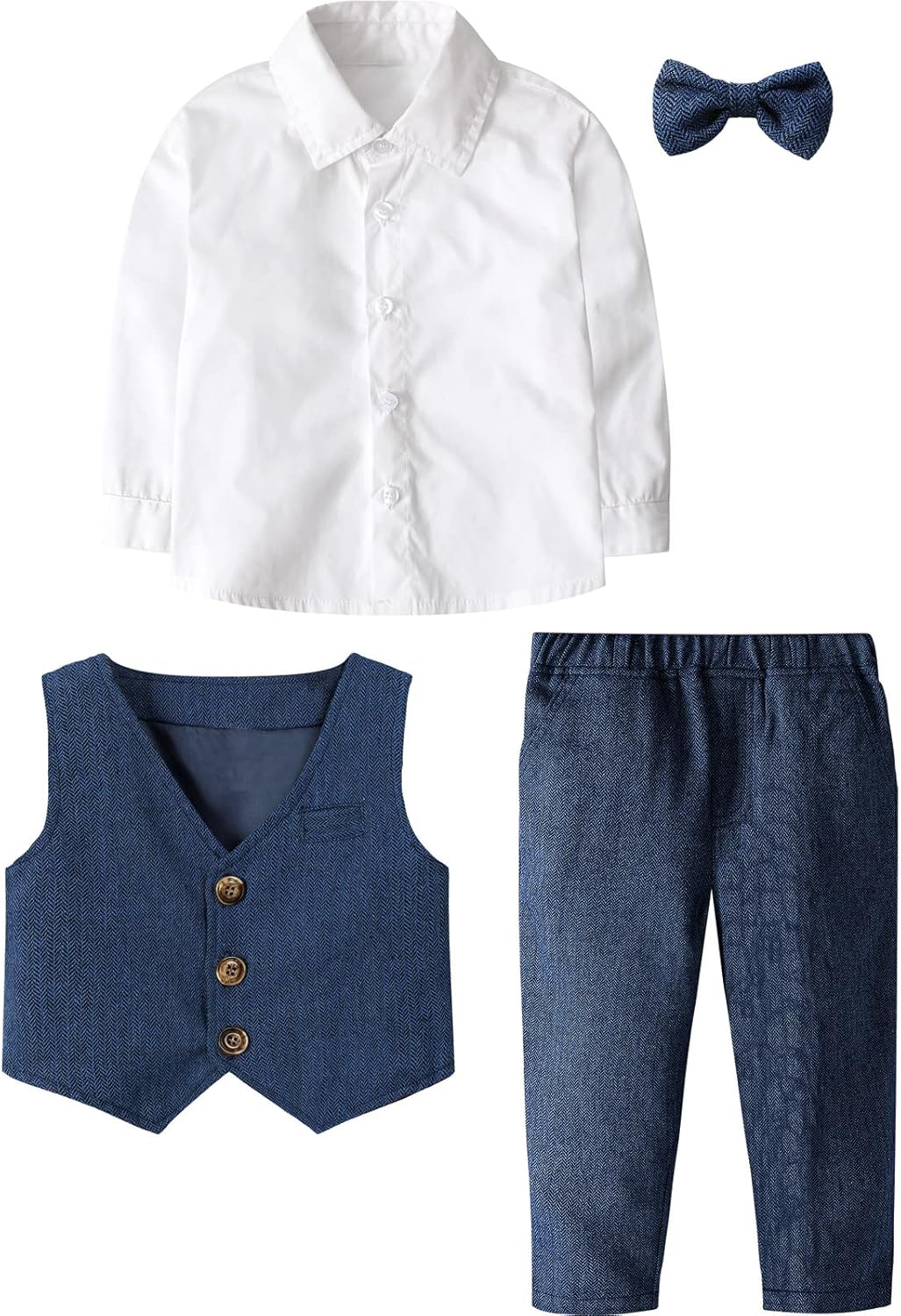 mintgreen Baby Junge Kleidung Formell Anzug Set Blau 12-18 Monate, Blau 12-18 Monate