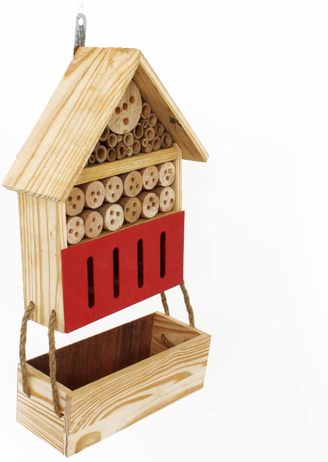 Insektenhotel mit Blumenkasten und Pflanzensamen - Entdeckungs- und Naturset - 170031 - Holz - Garte