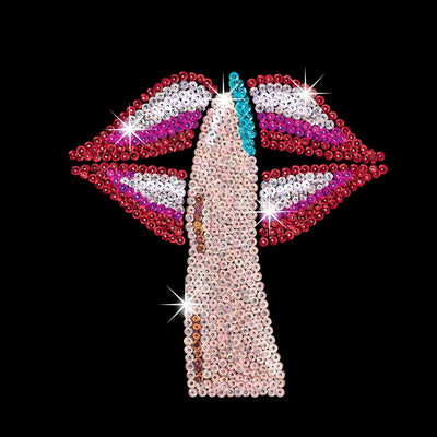 MAMMUT 8081608 - Sequin Art Style 3 Paillettenbilder Pop Art 3, Bastelset mit 3 Styropor-Rahmen, 3 s