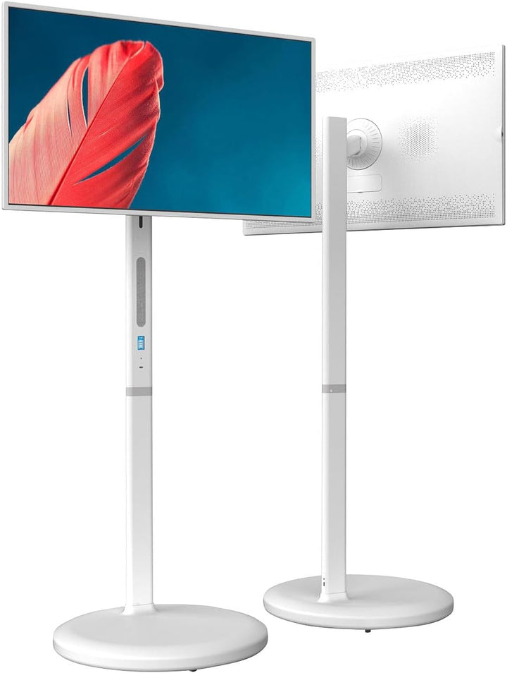 auvisio Mobiler Fernseher: Mobiler Smart-Touch-Bildschirm, 32", Android 13, Akku, Fernb., USB-C (Fer