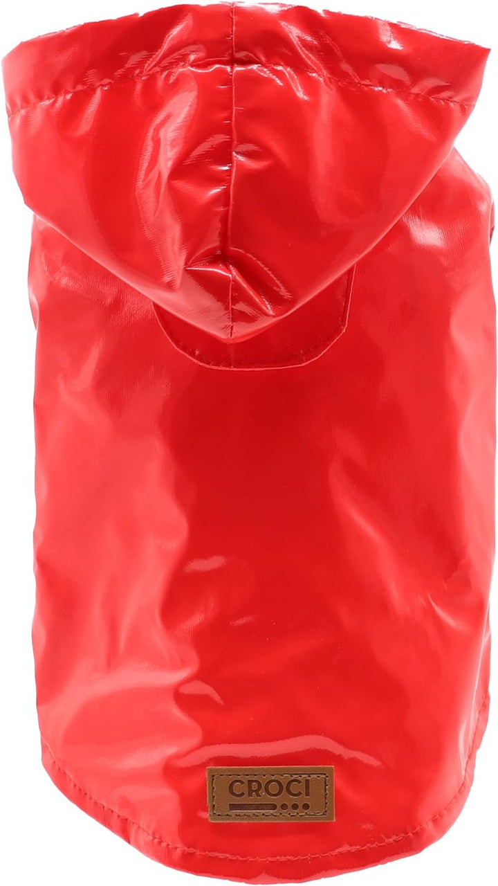 Croci C7274478 Regenmantel Raindrop Cherry, 35 cm Cherry 35 cm, Cherry 35 cm