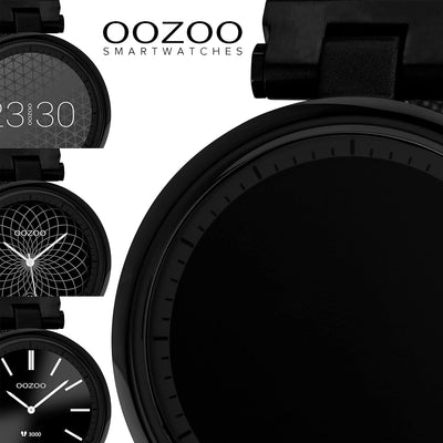 Oozoo Smartwatch Unisex Fitnessuhr 39mm mit 16mm Milanaiseband für Damen und Herren | Fitness Armban