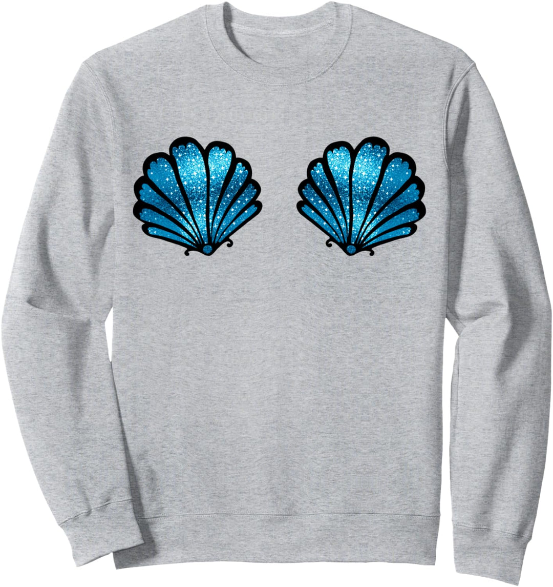 Meerjungfrau Muschel BH Bikini Kostüm Karneval mermaid, Sweatshirt