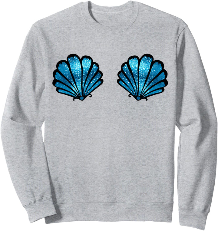 Meerjungfrau Muschel BH Bikini Kostüm Karneval mermaid, Sweatshirt