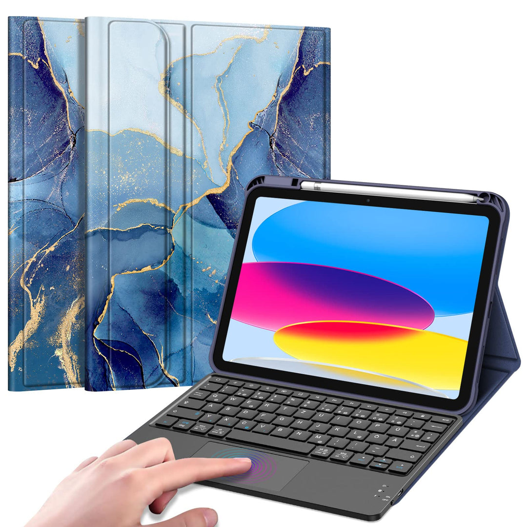 Fintie Tastatur Hülle für iPad 10. Generation 2022, iPad 10 Generation Hülle mit magnetisch Abnehmba