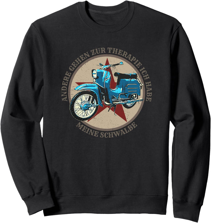 Schwalbenfahrer Schwalbe DDR Moped Design Geschenk Sweatshirt