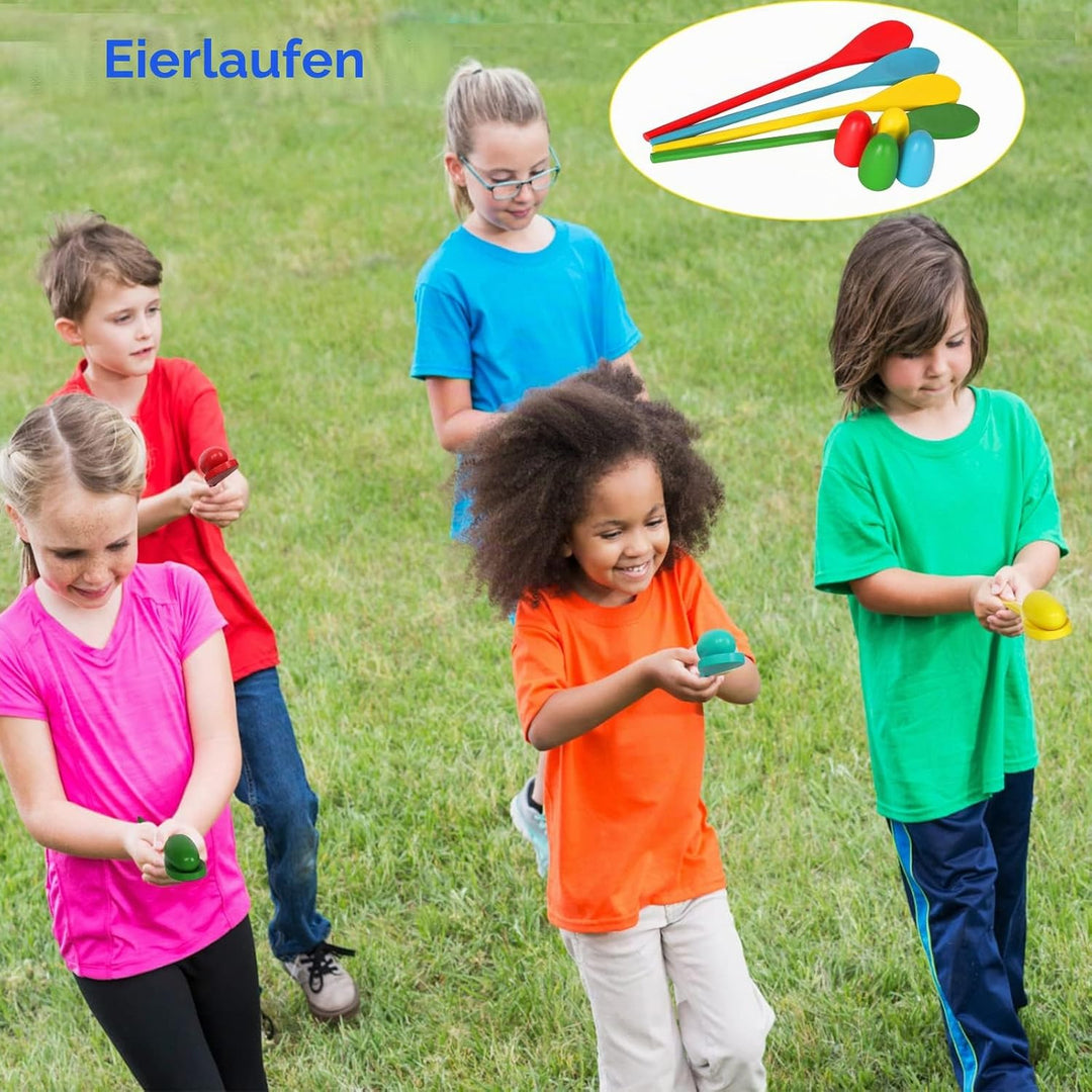 Outdoor Spiele Gartenspiele für Kinder Erwachsene, 4 in 1 Kindergeburtstag Spiele, Sackhüpfen Säcke,