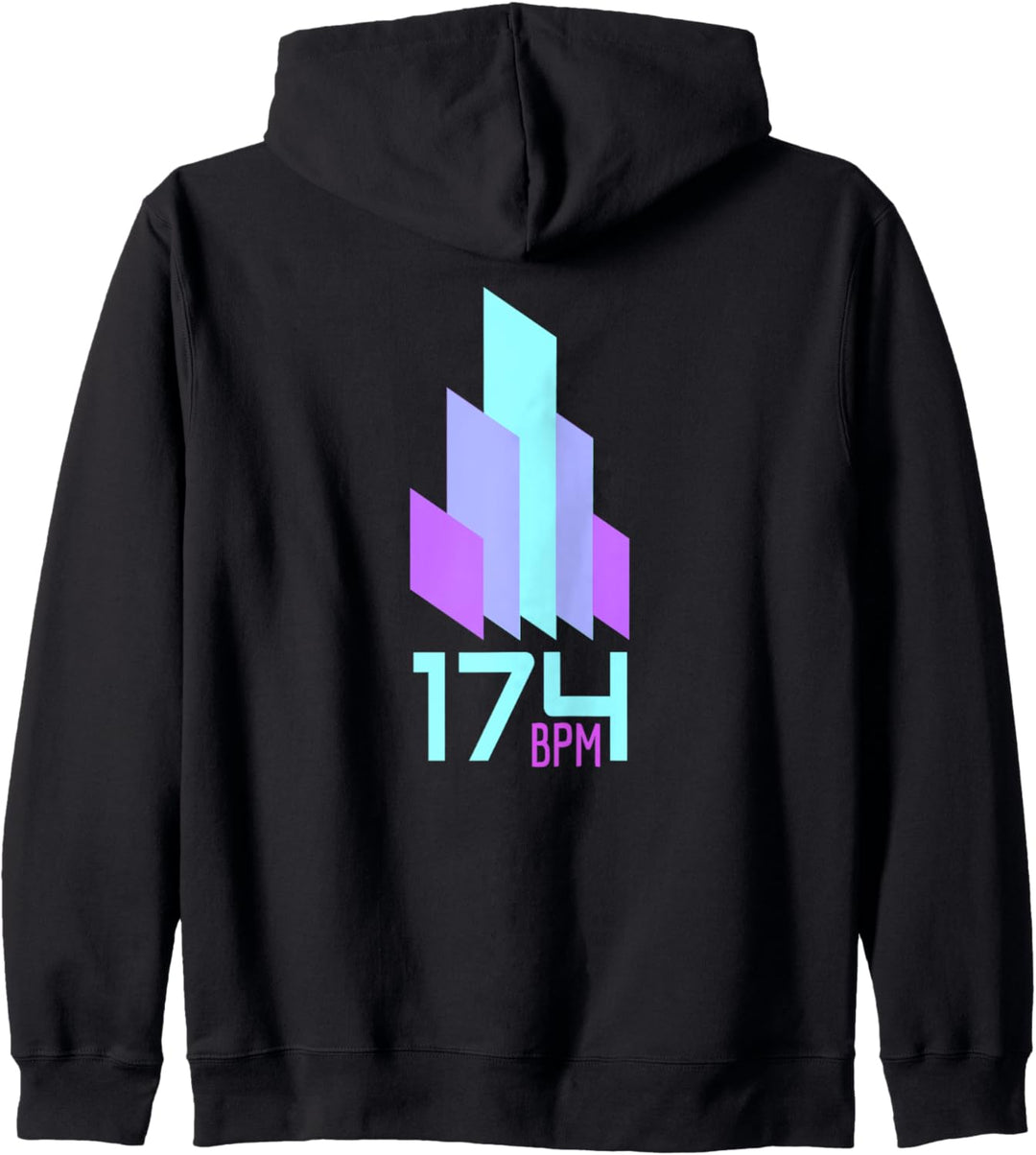 Trommel und Bass 174 BPM Music Junglist EDM Kapuzenjacke